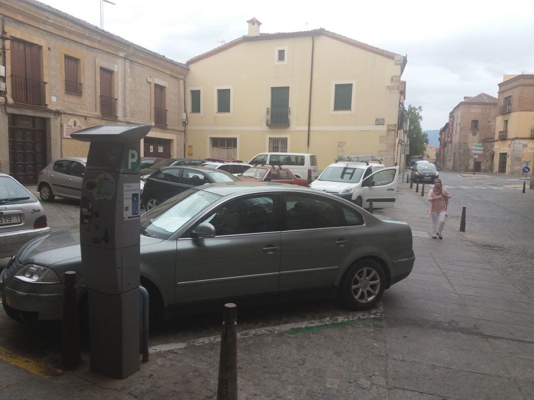 Zona verde de la ORA en Segovia