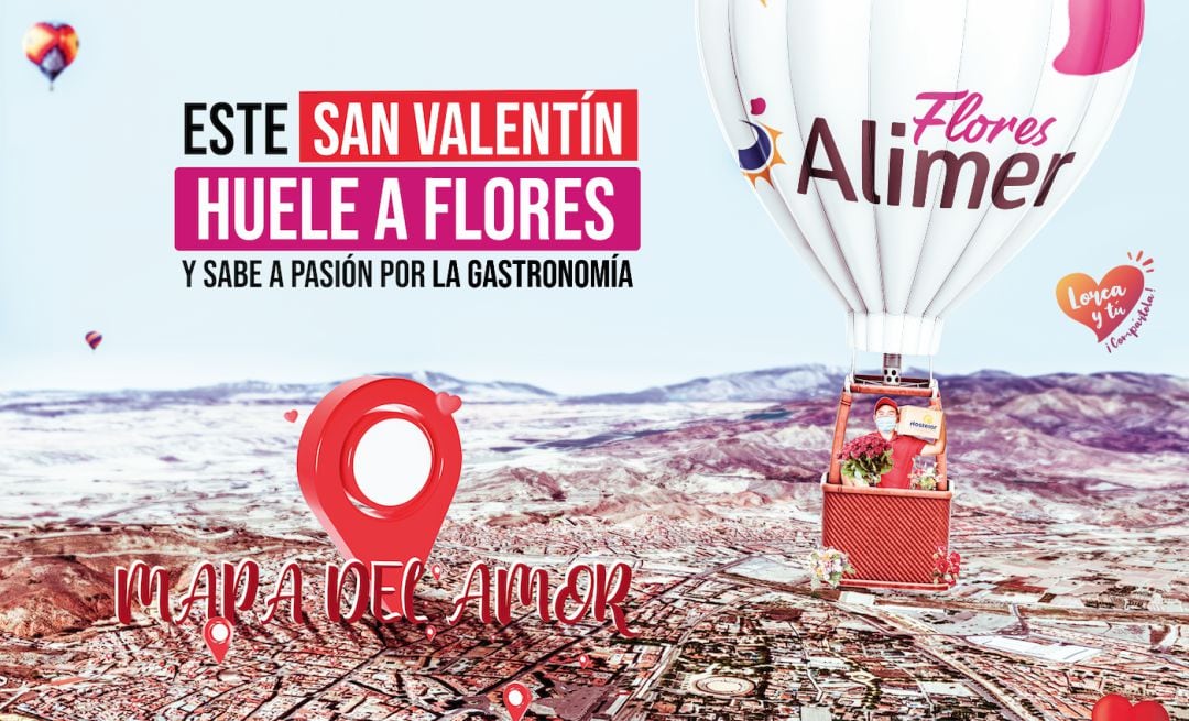 El ‘Mapa del Amor’ trasladará la experiencia de una velada romántica a casa a través de la gastronomía y las flores.