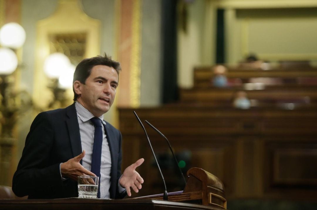 Pedro Casares, en una imagen de archivo desde la tribunal del Congreso de los Diputados.