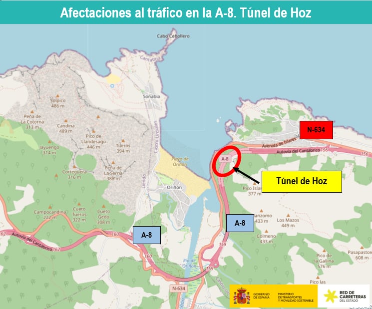 Afectación al Túnel de Hoz