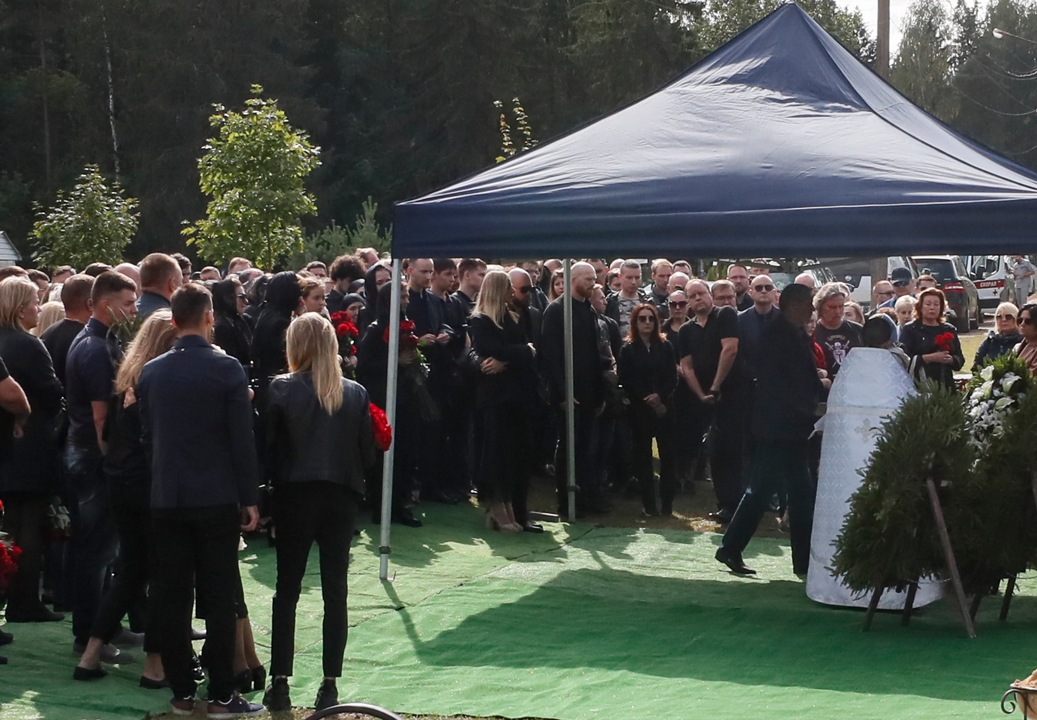 Funeral de Prigozhin en San Petersburgo