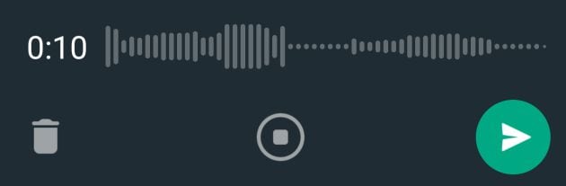 Así son las nuevas notas de voz de WhatsApp.