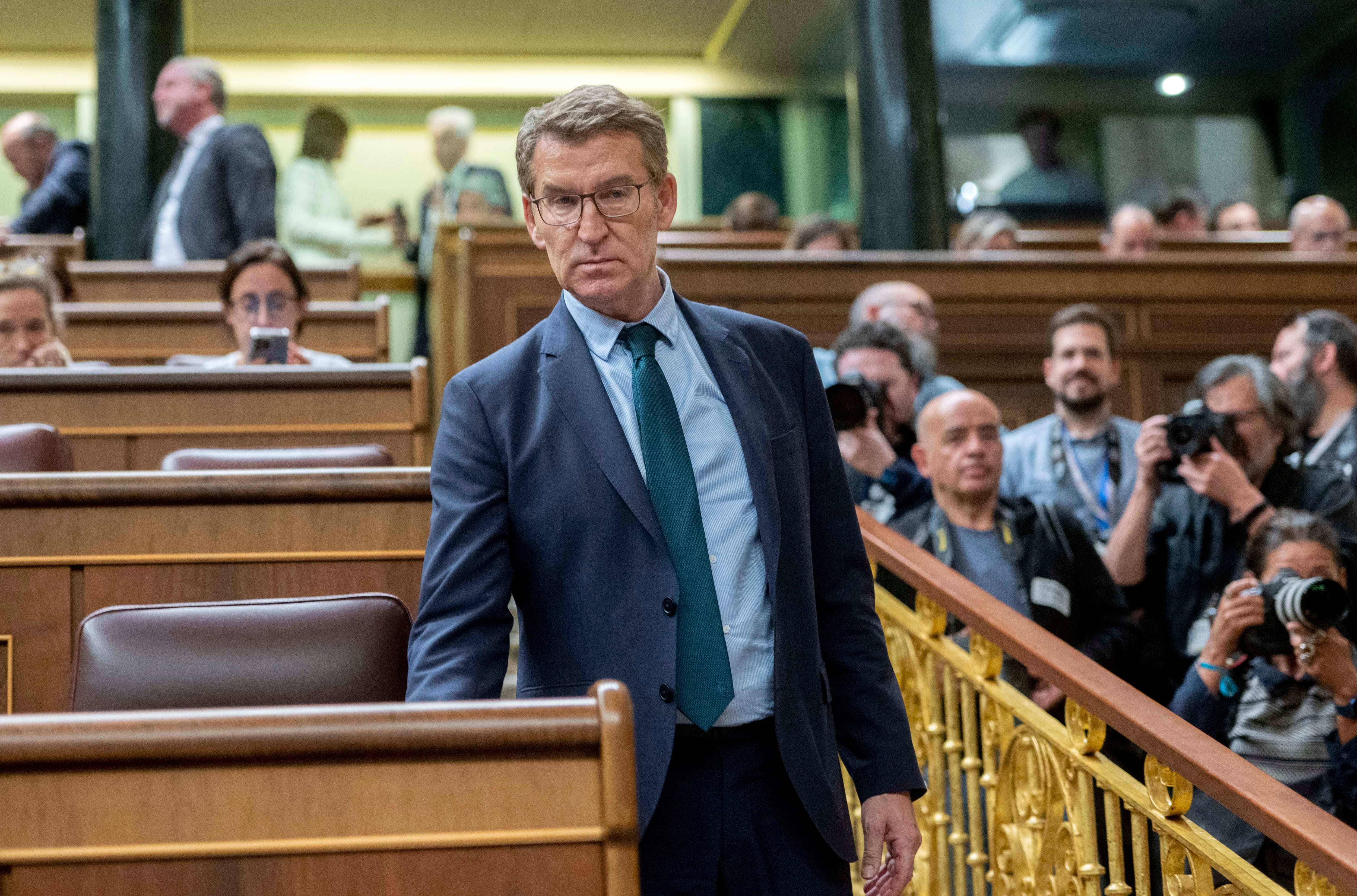 Alberto Núñez Feijóo en el Congreso.