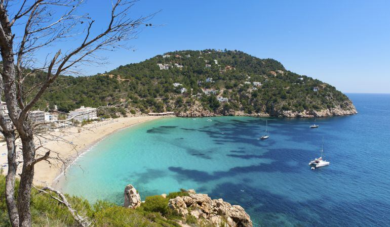 Imagen de la Cala de Sant Vicent, en la isla de Ibiza