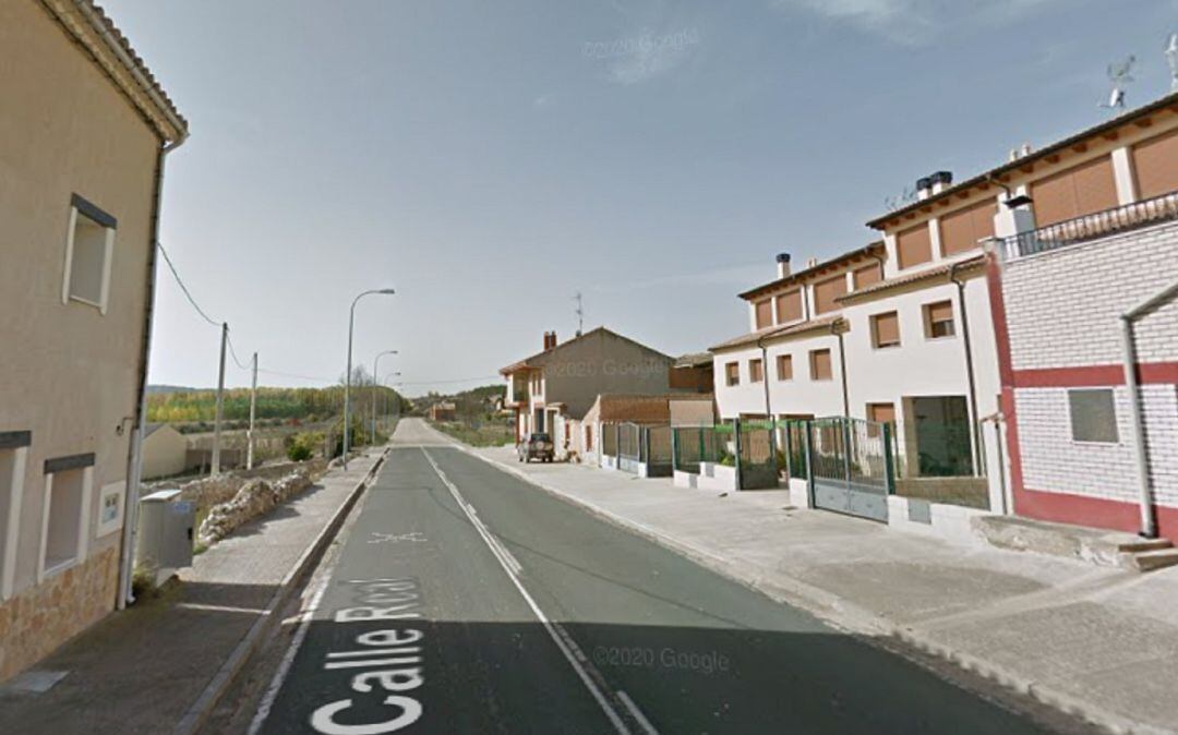 Calle Real de Langa de Duero donde se ha producido el accidente