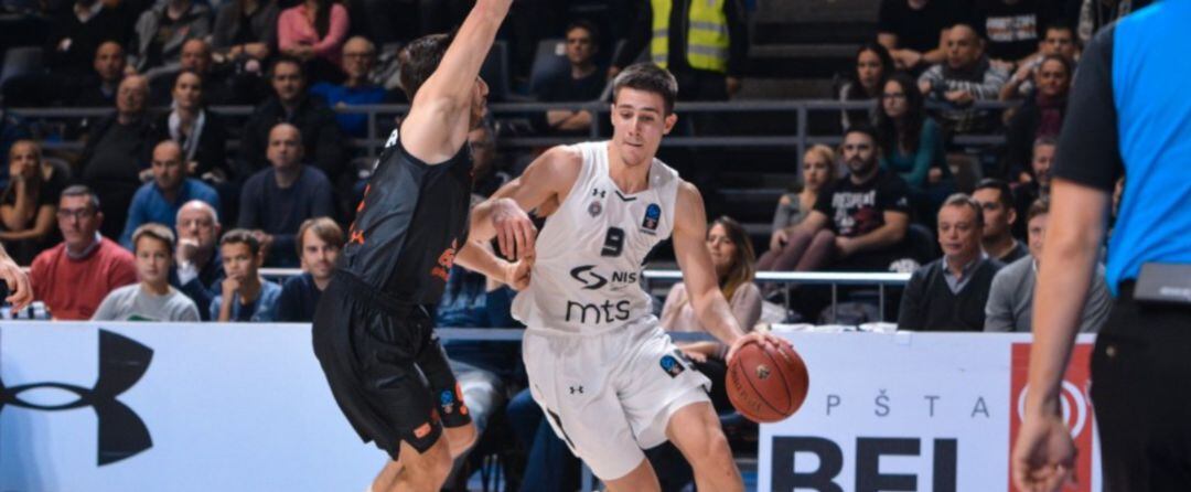 Marinkovic, jugando con Partizan de Belgrado