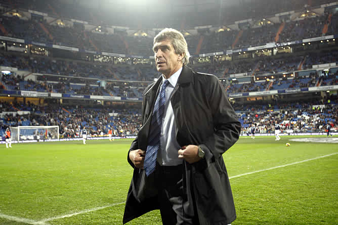 Manuel Pellegrini en el que será su nuevo estadio