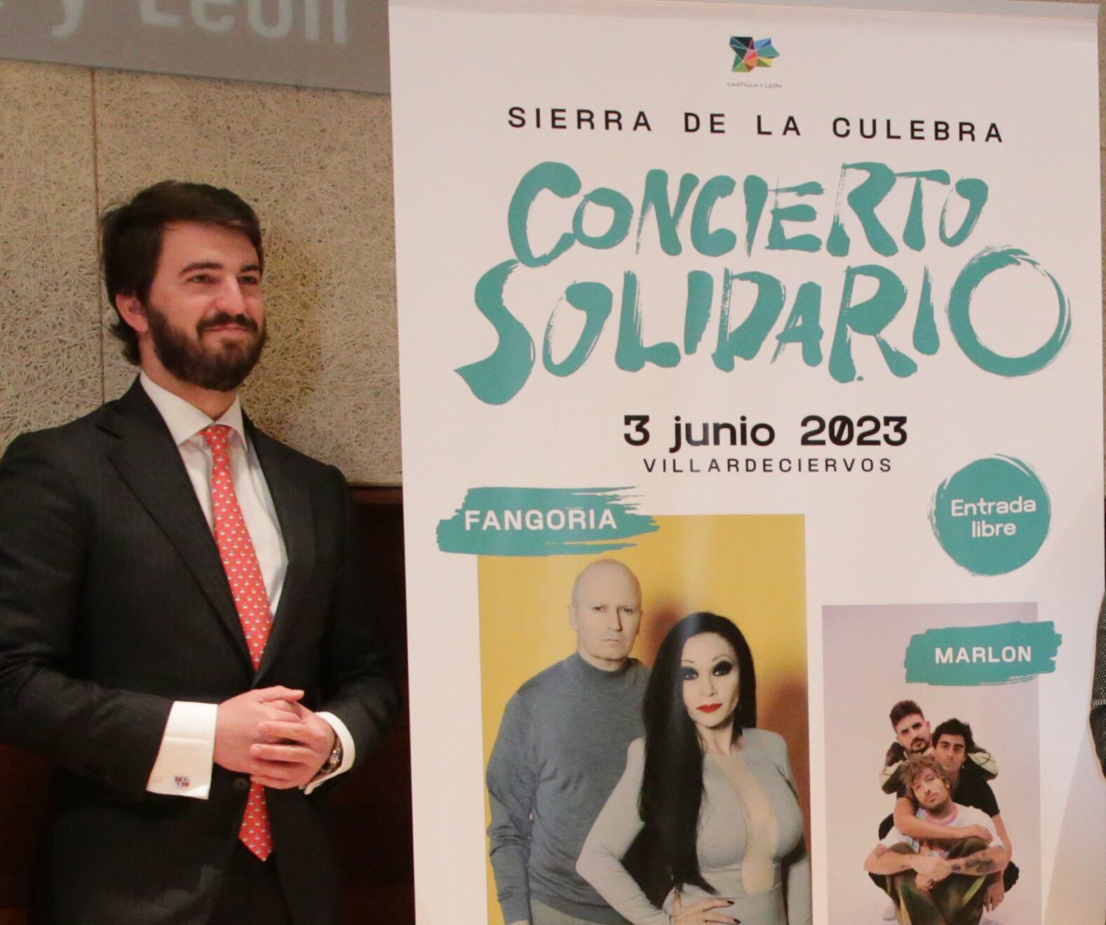 El vicepresidente de la Junta de Castilla y León, Juan García-Gallardo, presenta el concierto solidario &#039;Sierra de la Culebra&#039;