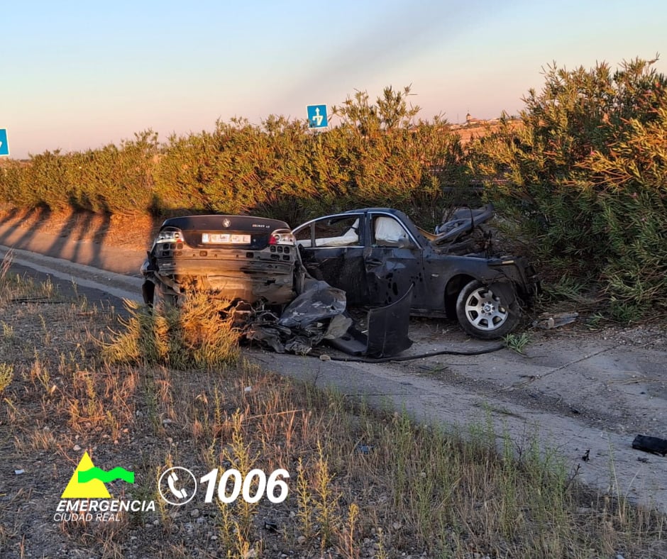 Vehiculos siniestrados en el accidente