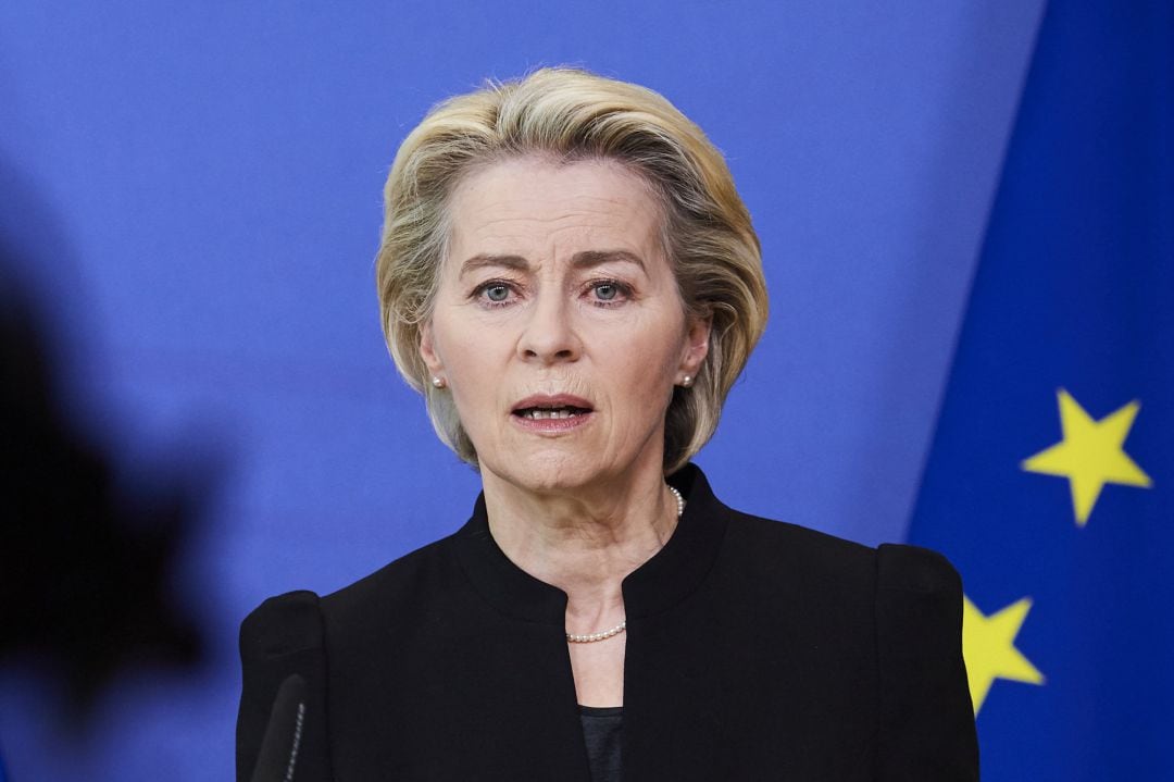 La presidenta de la Comisión Europea, Ursula von der Leyen.
 