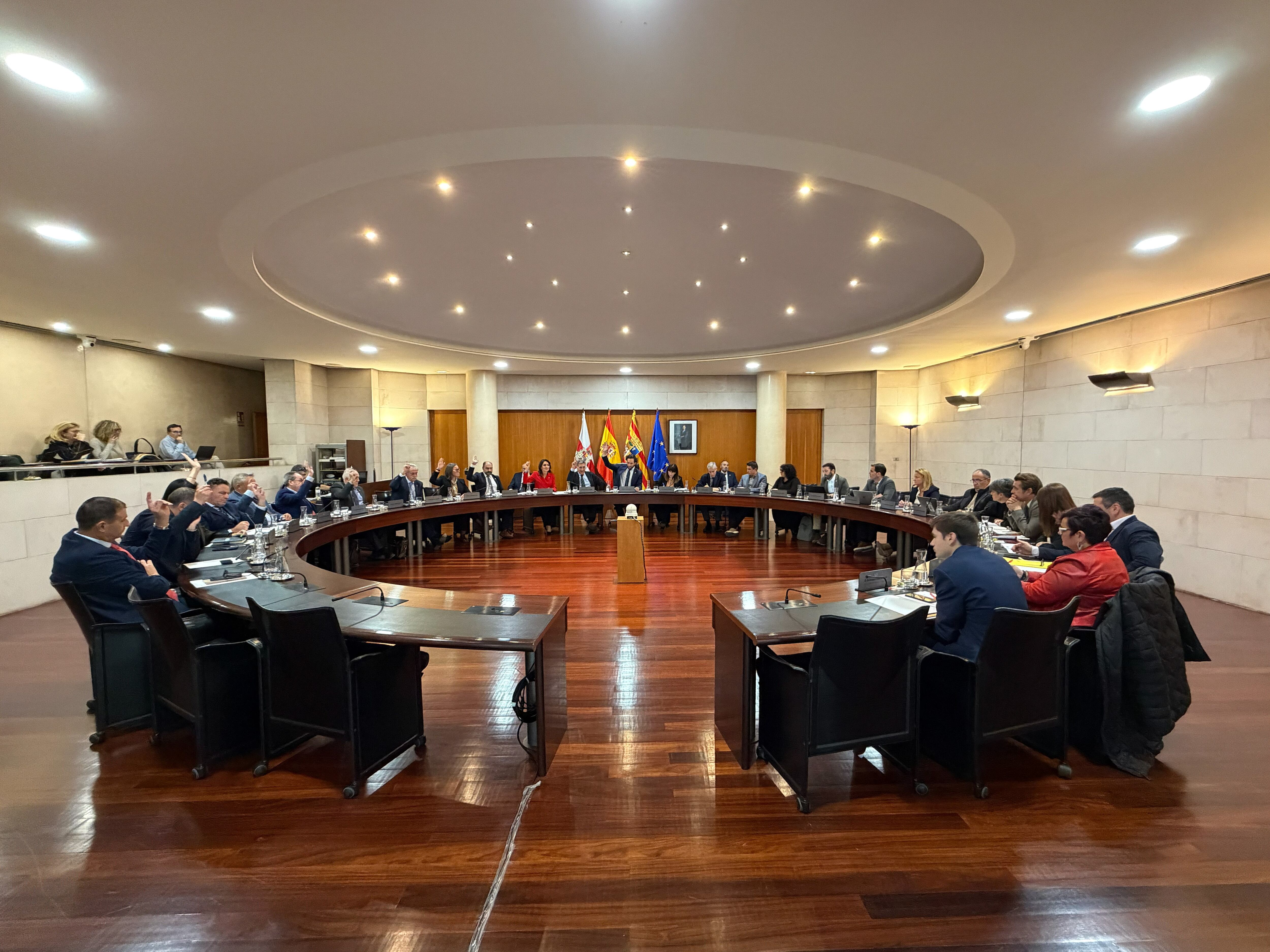 Pleno de presupuestos en la Diputación de Huesca