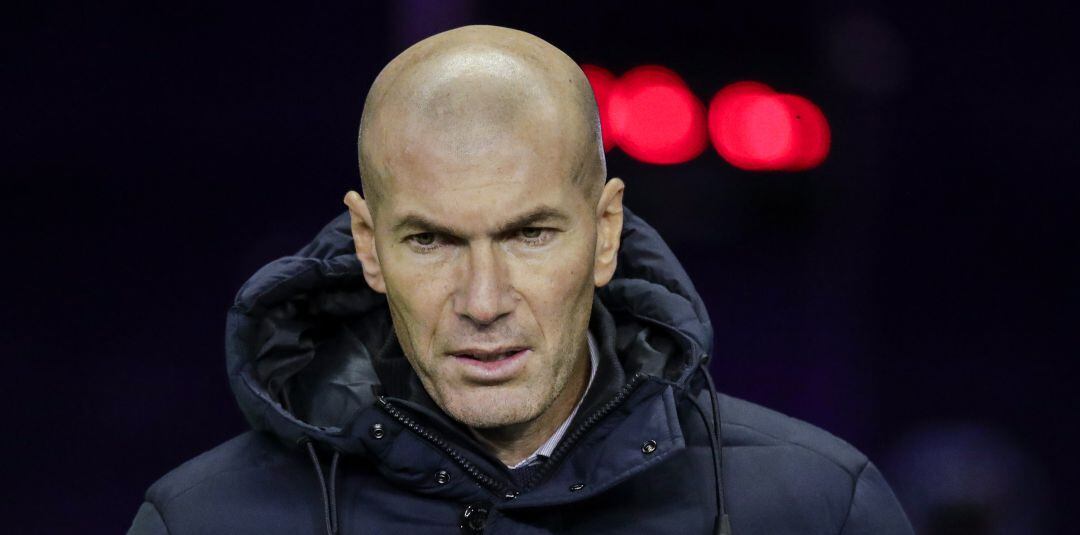 Zinedine Zidane, durante el último encuentro del Real Madrid