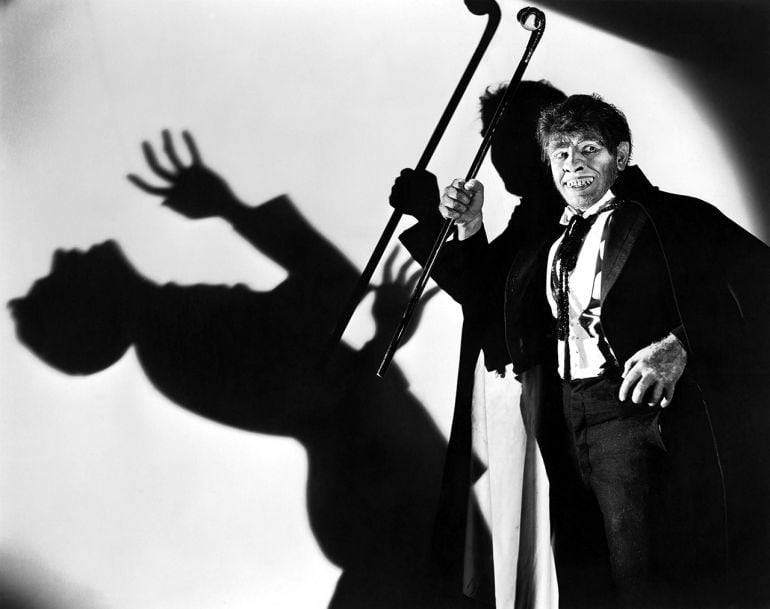 Imagen promocional de la película &quot;El hombre y el monstruo&quot; (1931).