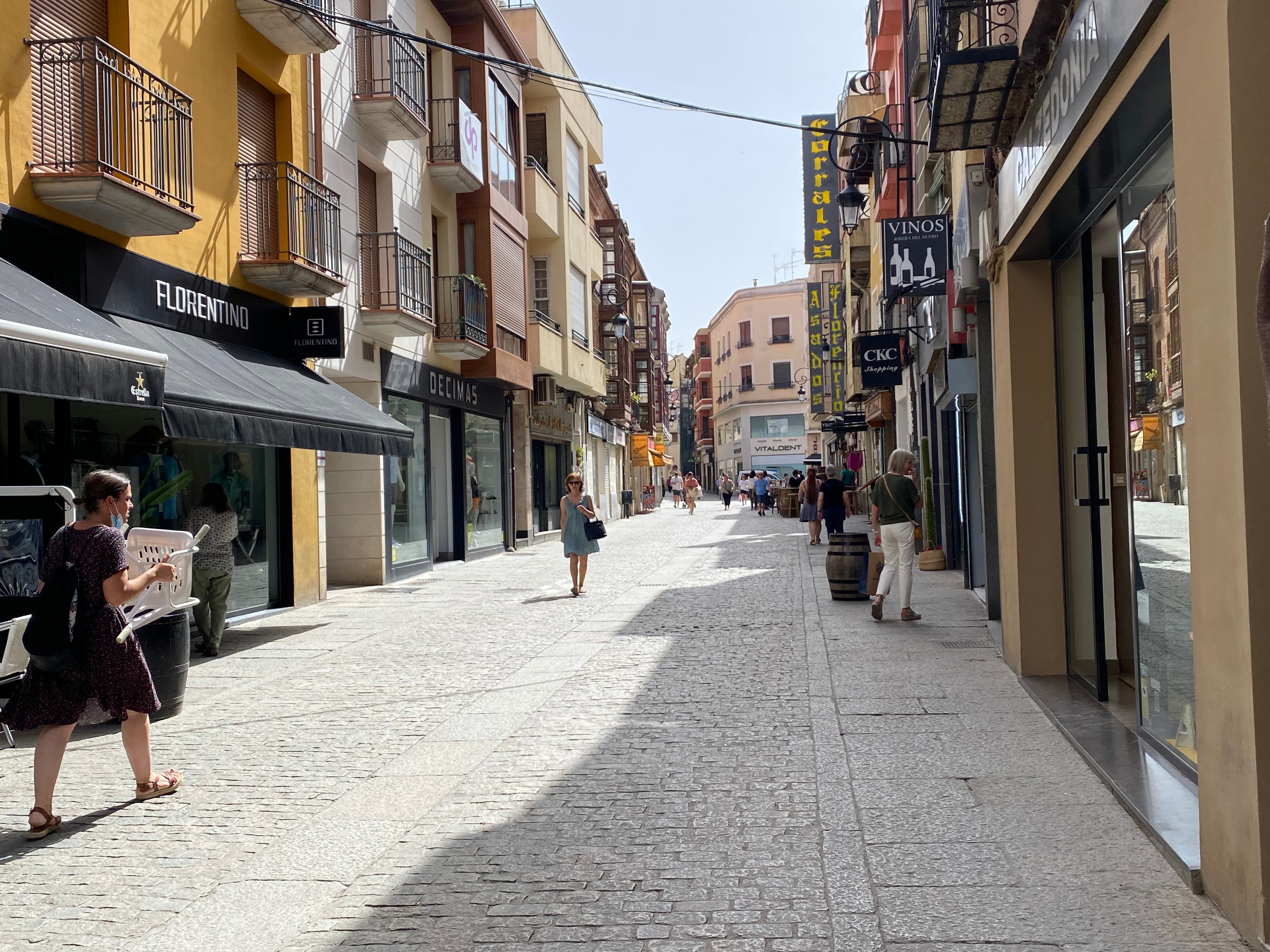 Calle Isilla de Aranda este miércoles