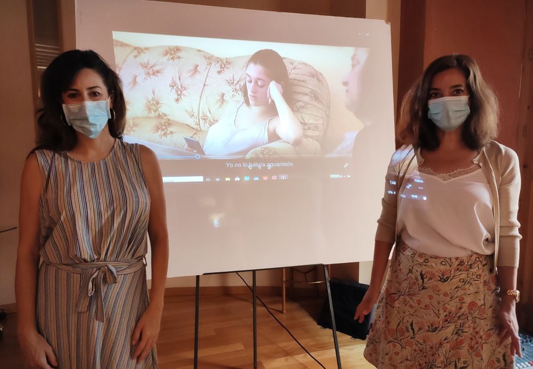 Amada Santos y Eva Funes han presentado los tres spots de video que se han creado para generar conciencia social sobre el tremendo problema de la violencia de género