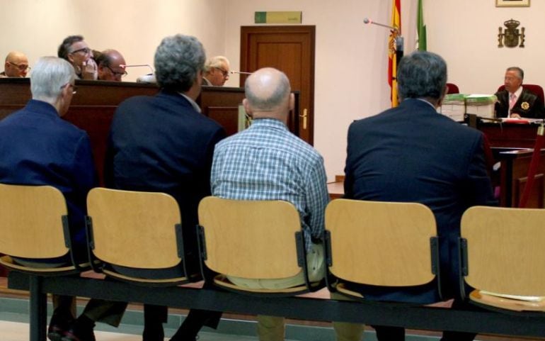 Momento del juicio por el Caso escalinata en la Audiencia de Algeciras