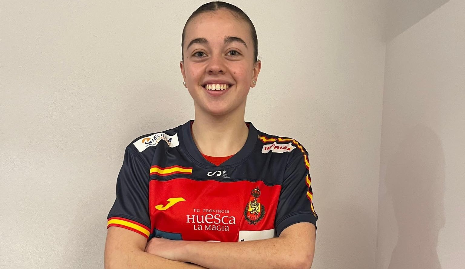 Estela Rebaque, con la Selección Española.