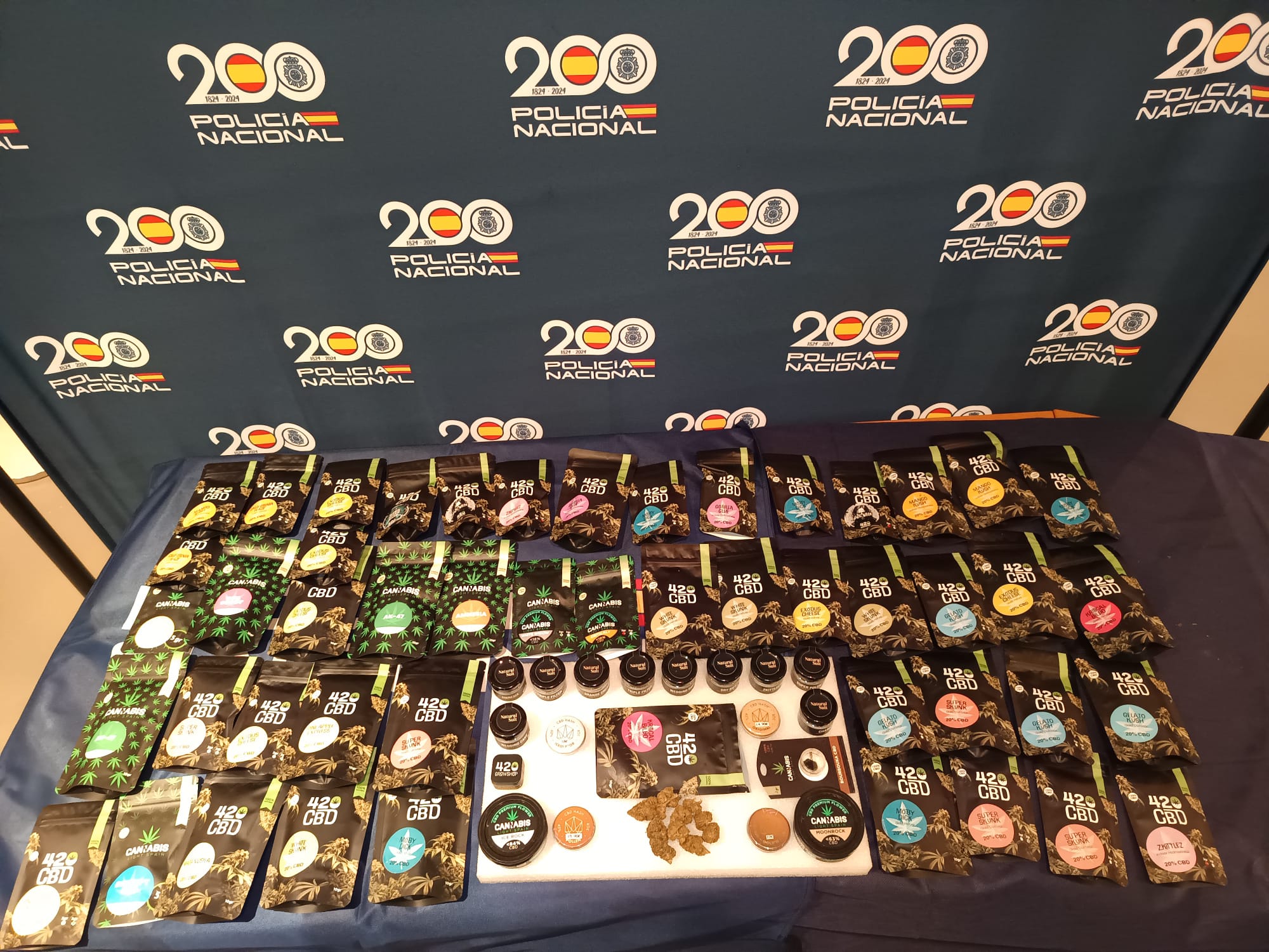 La Policía Nacional lleva a cabo una operación contra la venta ilegal de cannabis en tiendas de CBD en Palencia