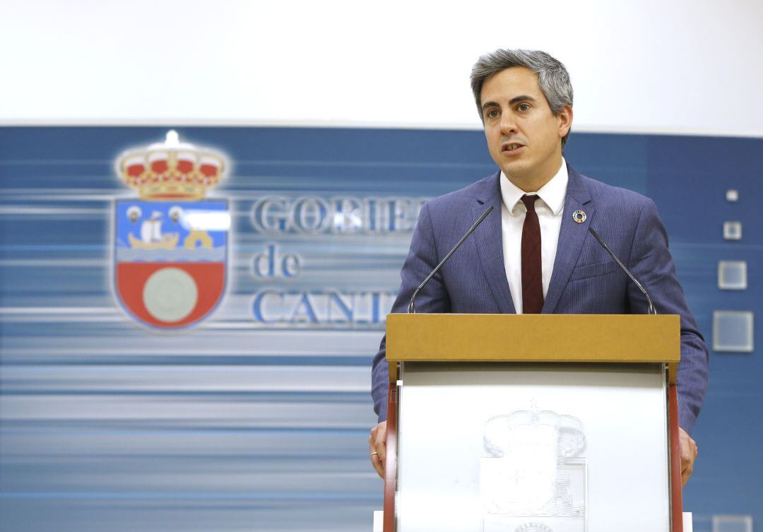 Pablo Zuloaga, durante la rueda de prensa posterior al Consejo de Gobierno de este jueves, 9 de enero de 2020.