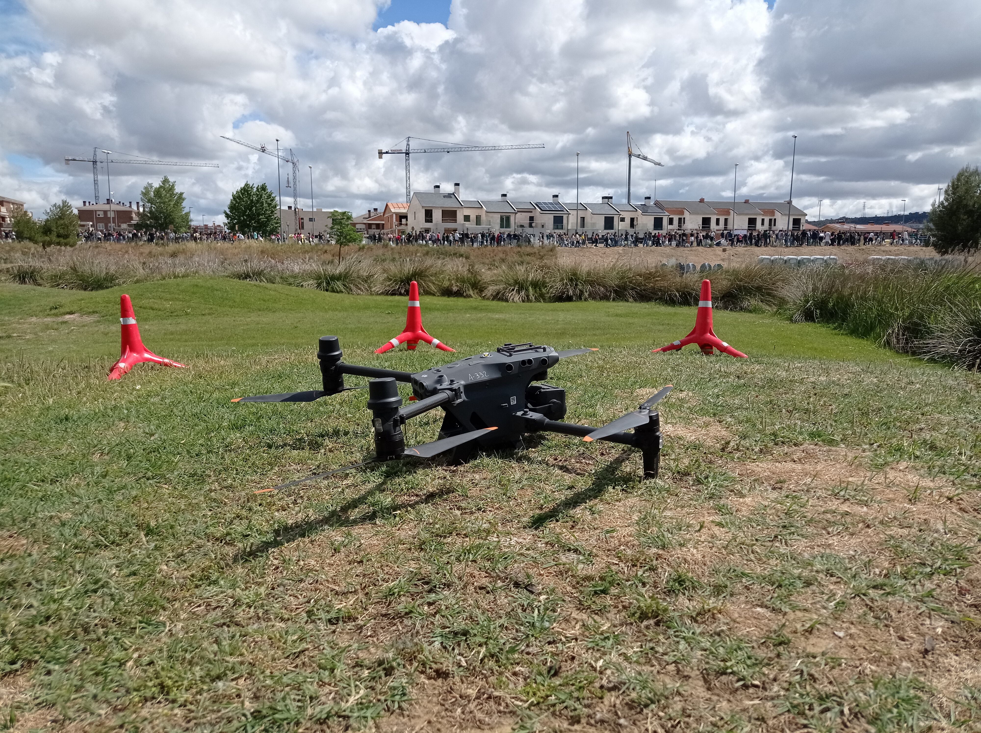 Dron de la Policía Nacional encargado de sobrevolar la fiesta de la ITA