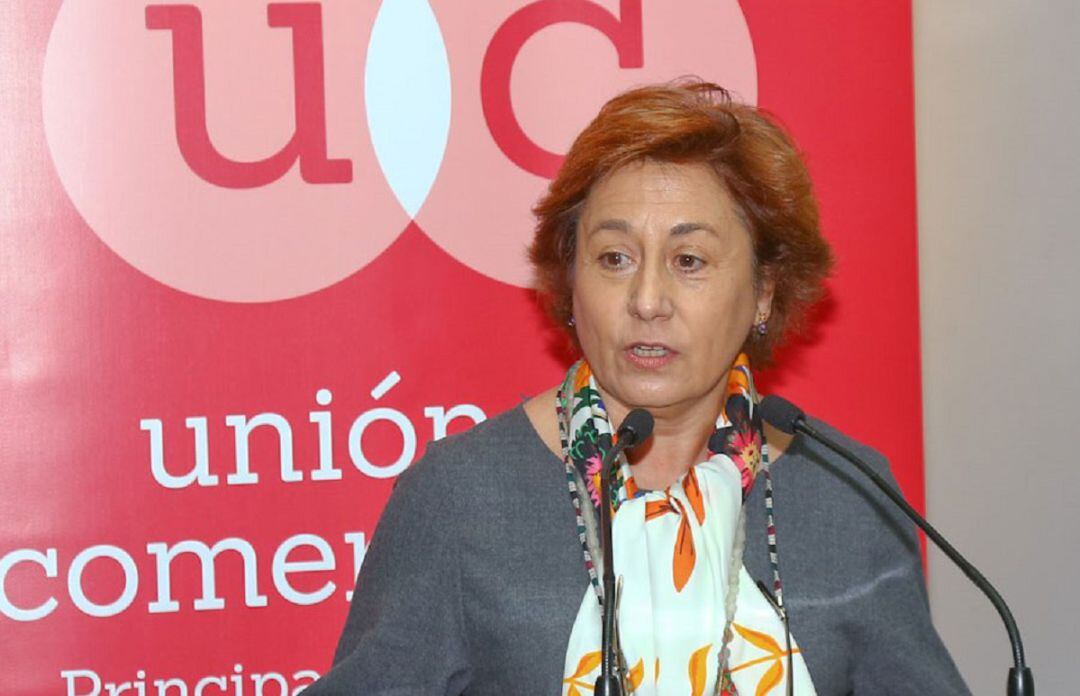 La gerente de la Unión de Comerciantes, Carmen Moreno.