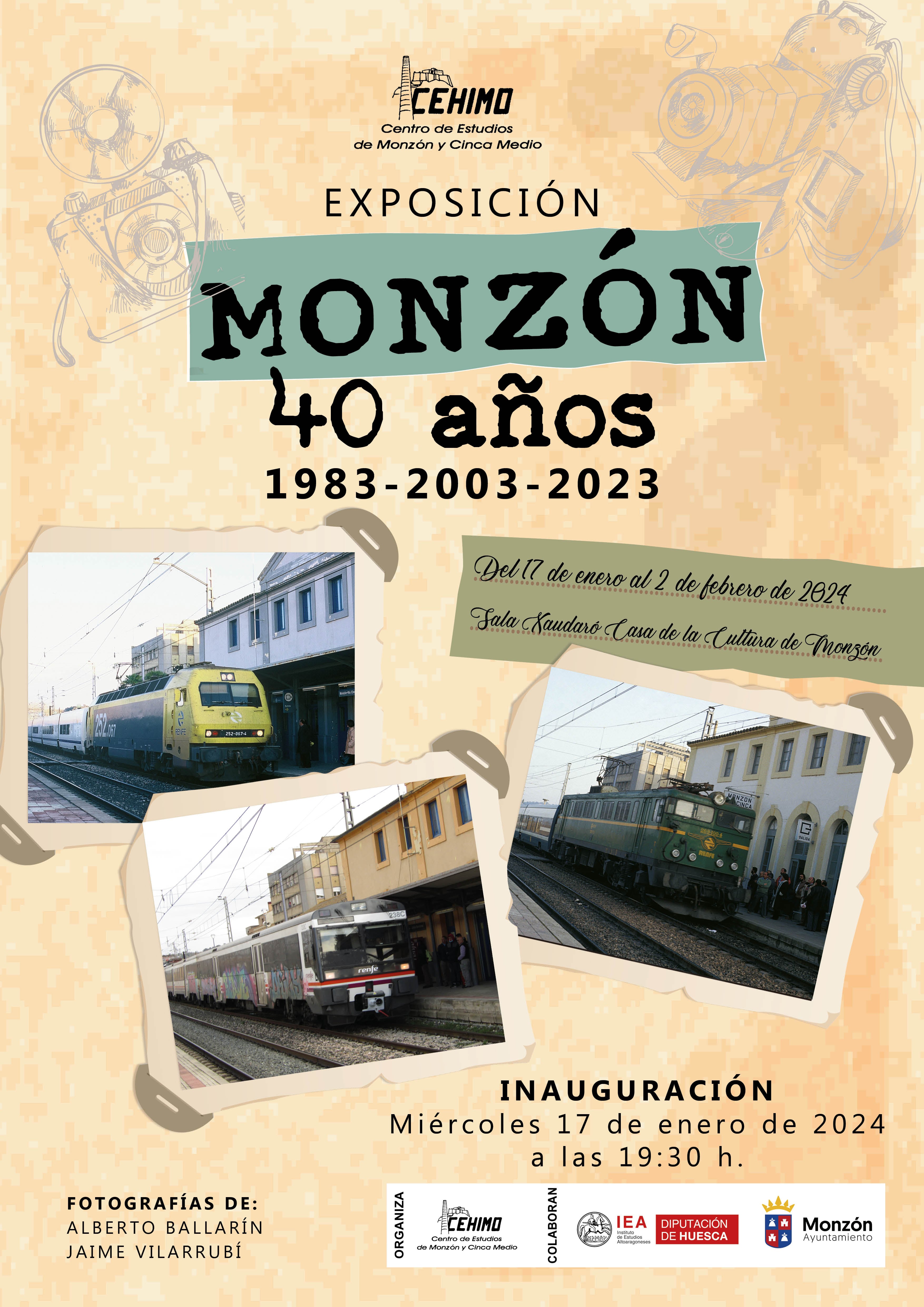 Cartel de la exposición &quot;Monzón, 40 años&quot;