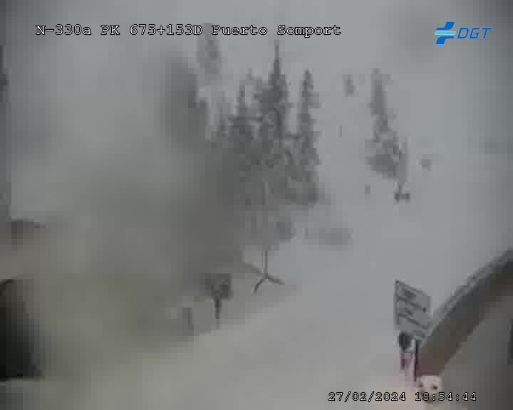 Paso fronterizo del Somport este martes por la tarde