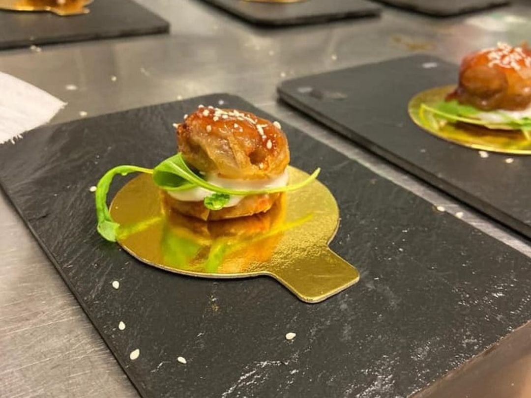 Propuesta que hace El Mortero para el concurso de tapas Llamativos 2019