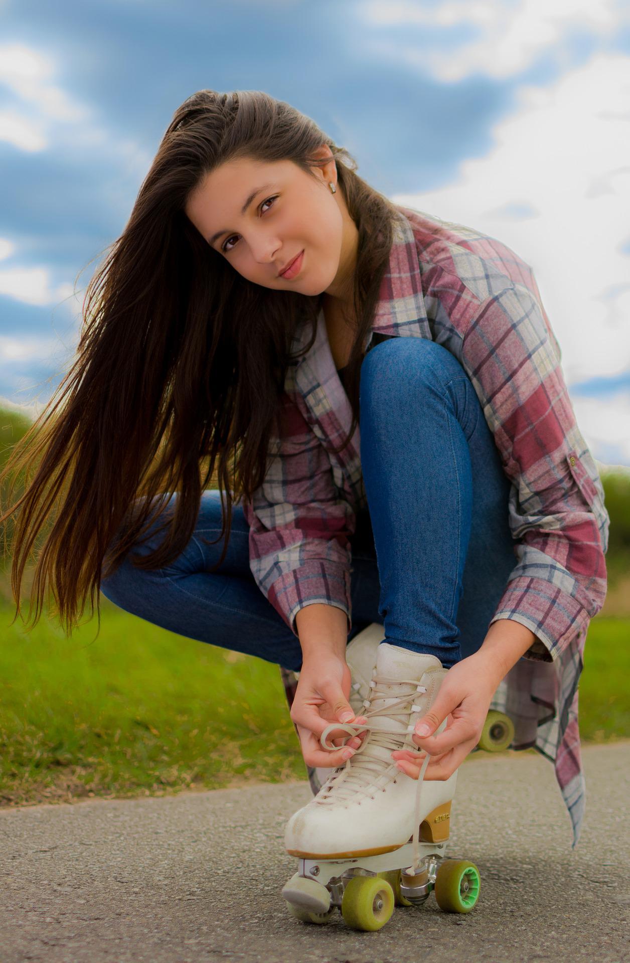 Chica con patines