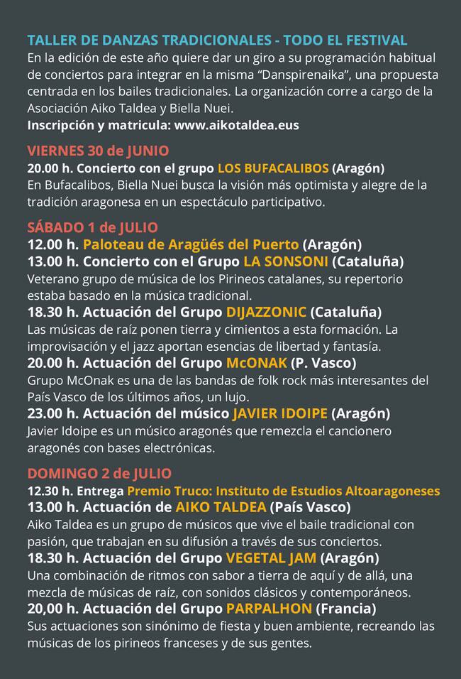 Tres días con actuaciones