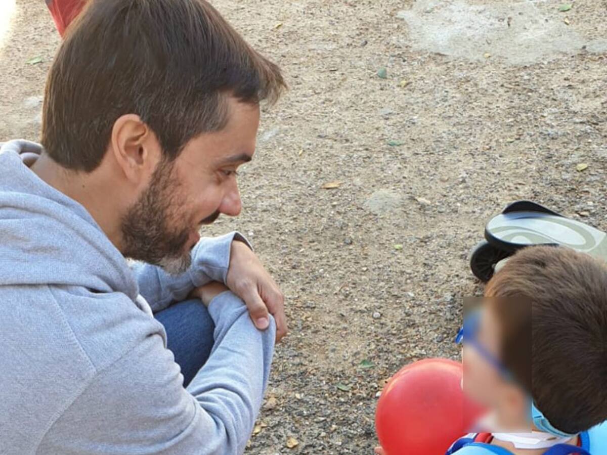 Gabriel, de 3 años, ya tiene su enfermero