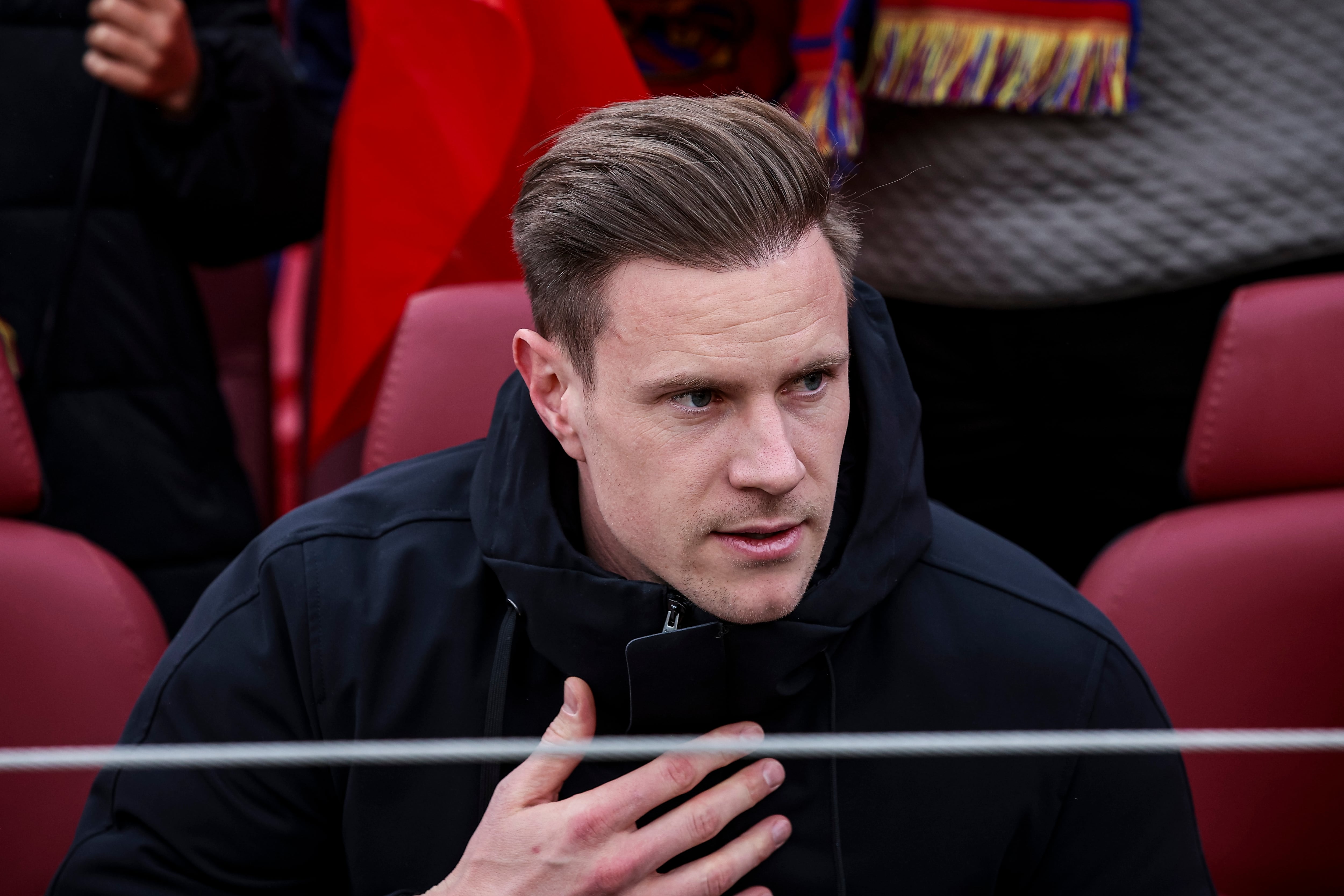 Ter Stegen, durante el Barça-Alavés disputado en el Camp Nou