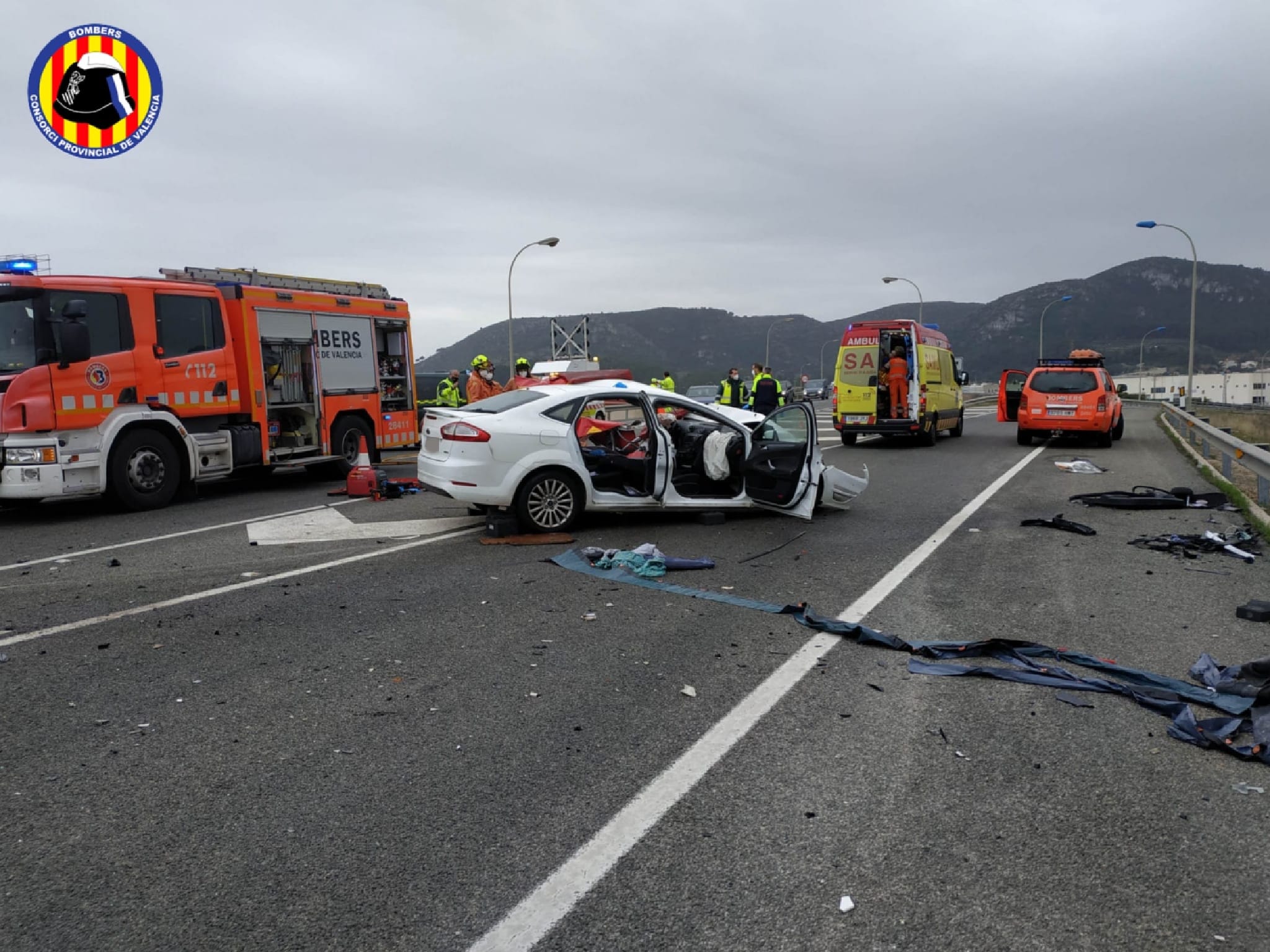 Accidente mortal en la N-332 en Xeresa