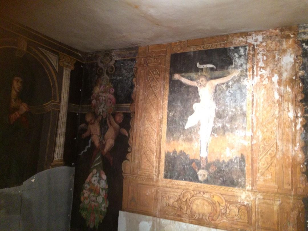 Estado actual de las pinturas murales del santuario patronal de la Virgen de las Huertas