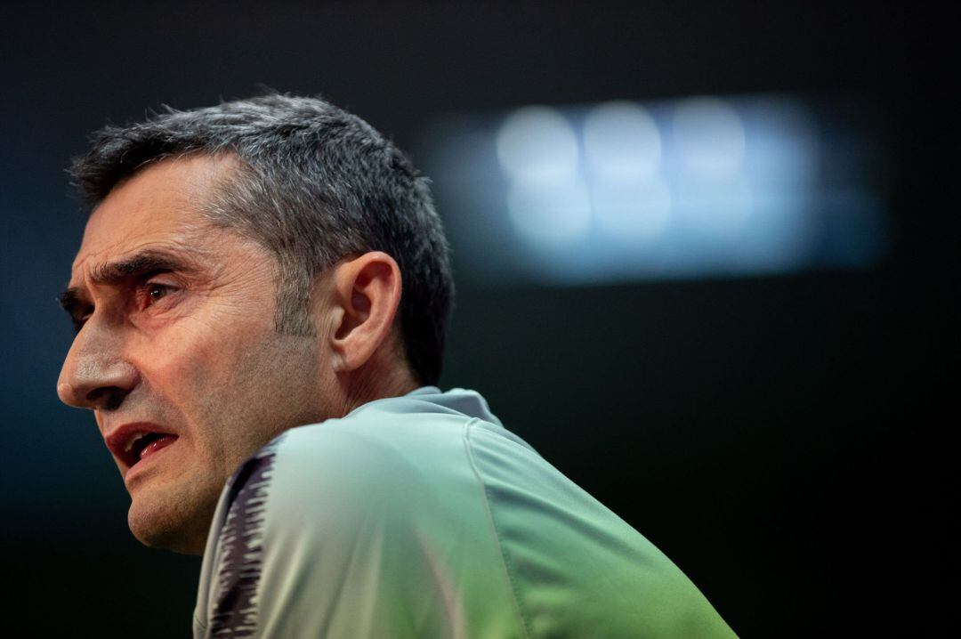 Valverde, durante la rueda de prensa. 