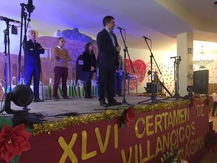 Momento de la intervención del presidente de la Diputación, Francisco Reyes