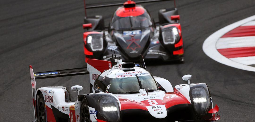 Fernando Alonso, durante la calificación de las Seis Horas de Fuji