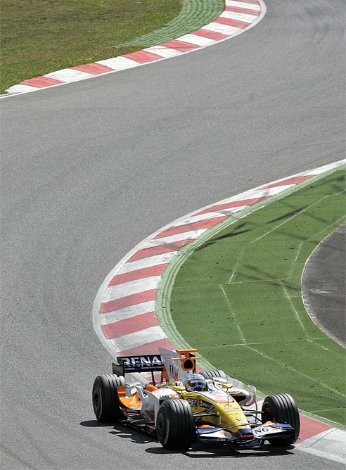 Fernando Alonso, en el circuito de Montmeló