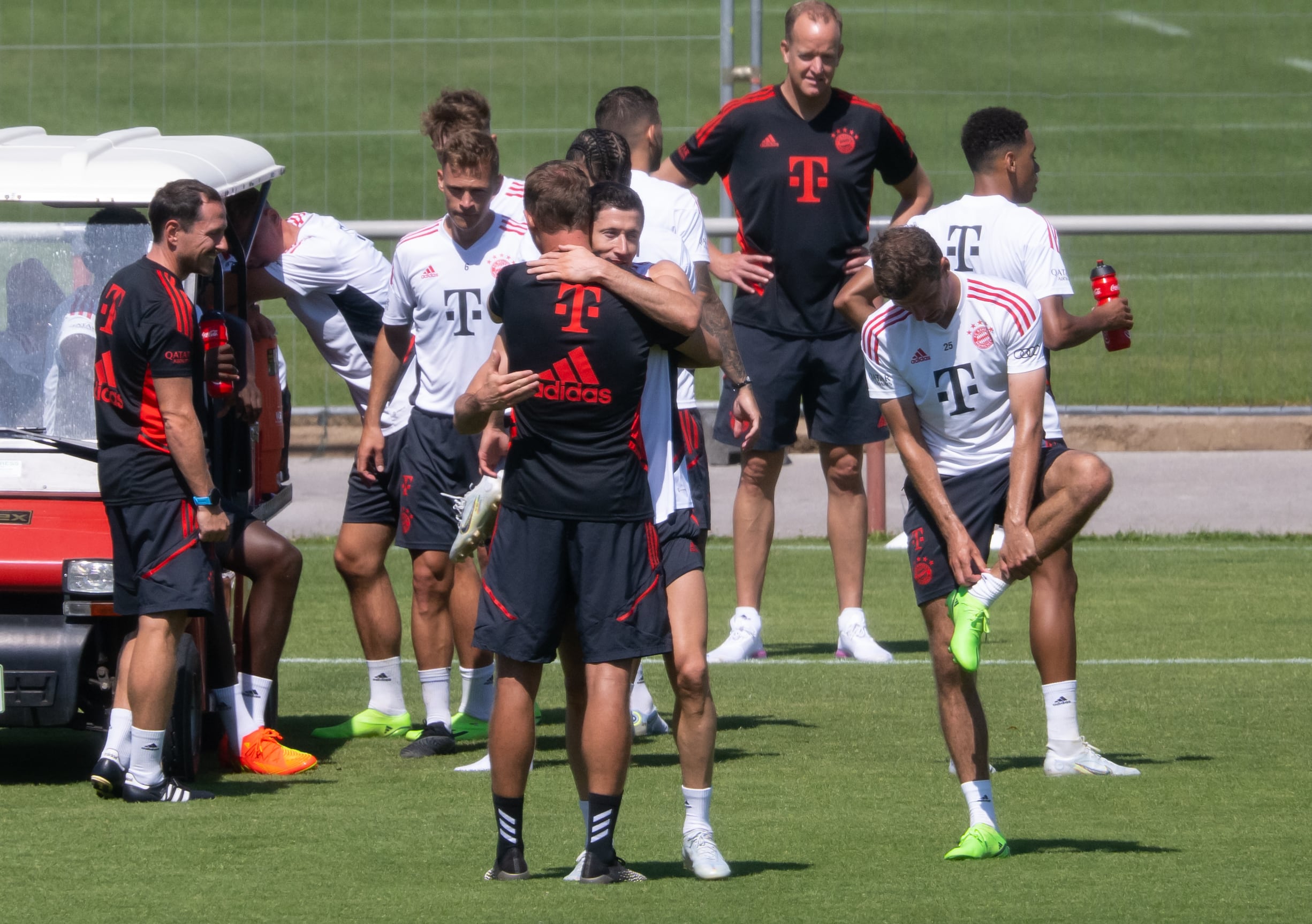 Julian Nagelsmann y Robert Lewandowski se despiden