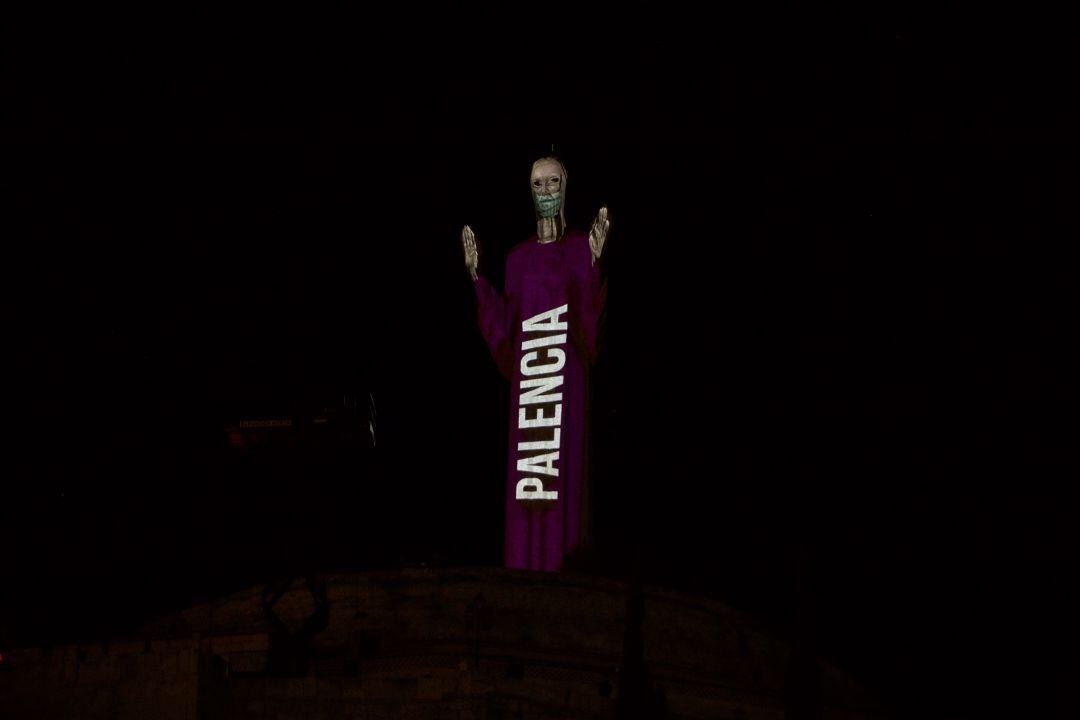 Videomapping en el monumento del Cristo del Otero