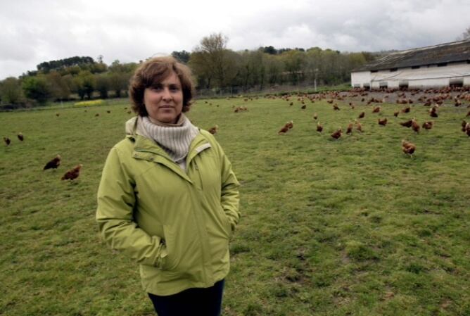 Nuria Varela: "El clima de Galicia es excepcional. Para las gallinas, claro".