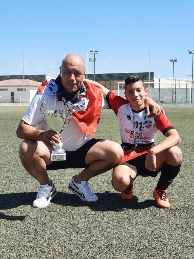 Juan Antonio Vargas, joven futbolista galduriense