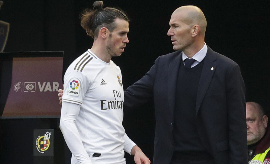 Gareth Bale y Zinedine Zidane.