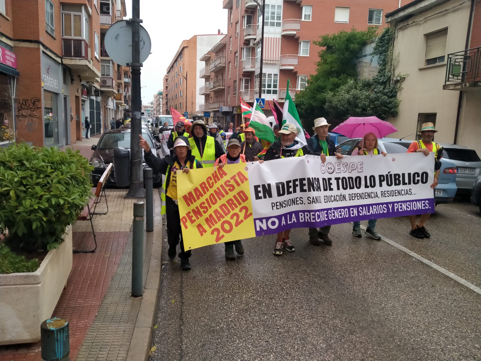 Manifestacion en defensa de las pensiones pasa por Tarancón (Cuenca)