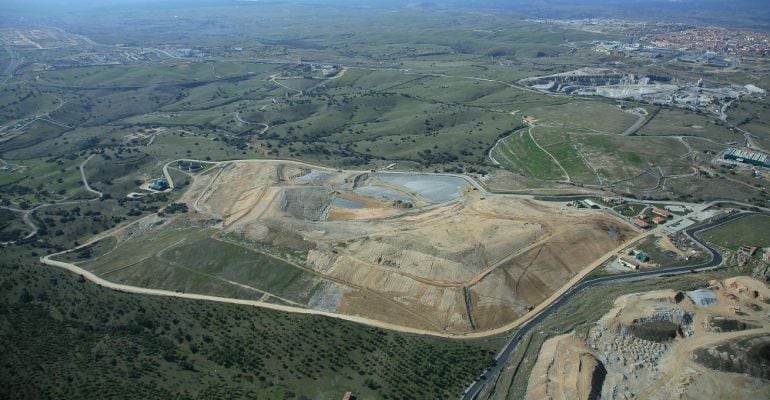 Vista área del vertedero de Colmenar Viejo