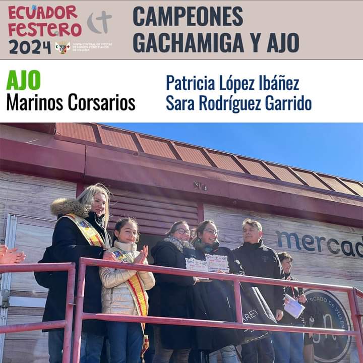 Las representantes de Marinos Corsarios se llevan el premio del ajo