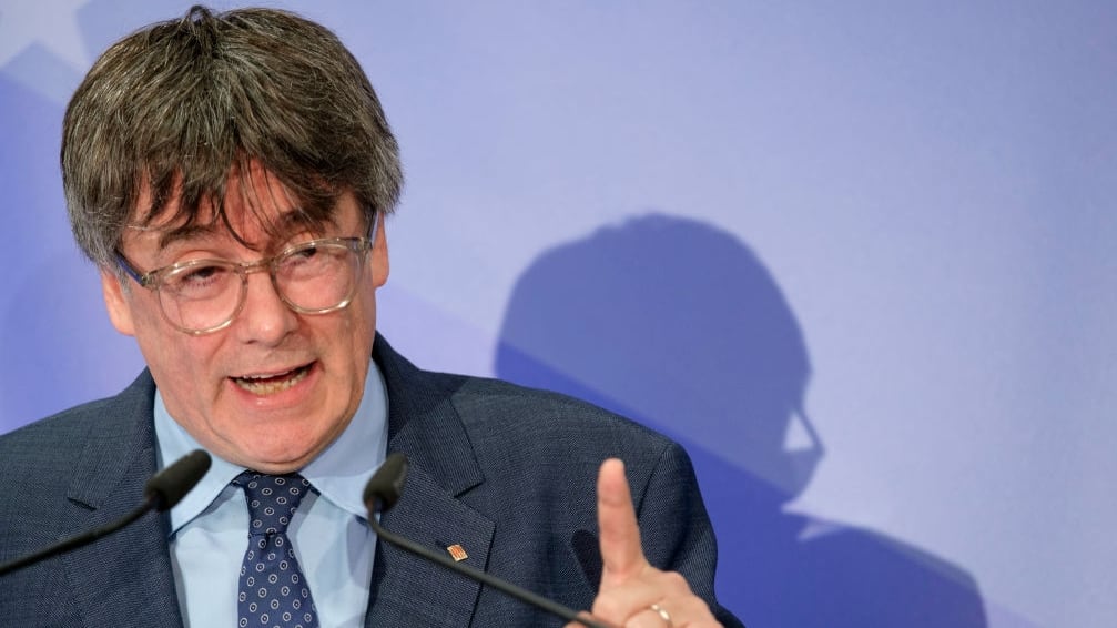 Carles Puigdemont, durante una comparecencia en Bruselas.