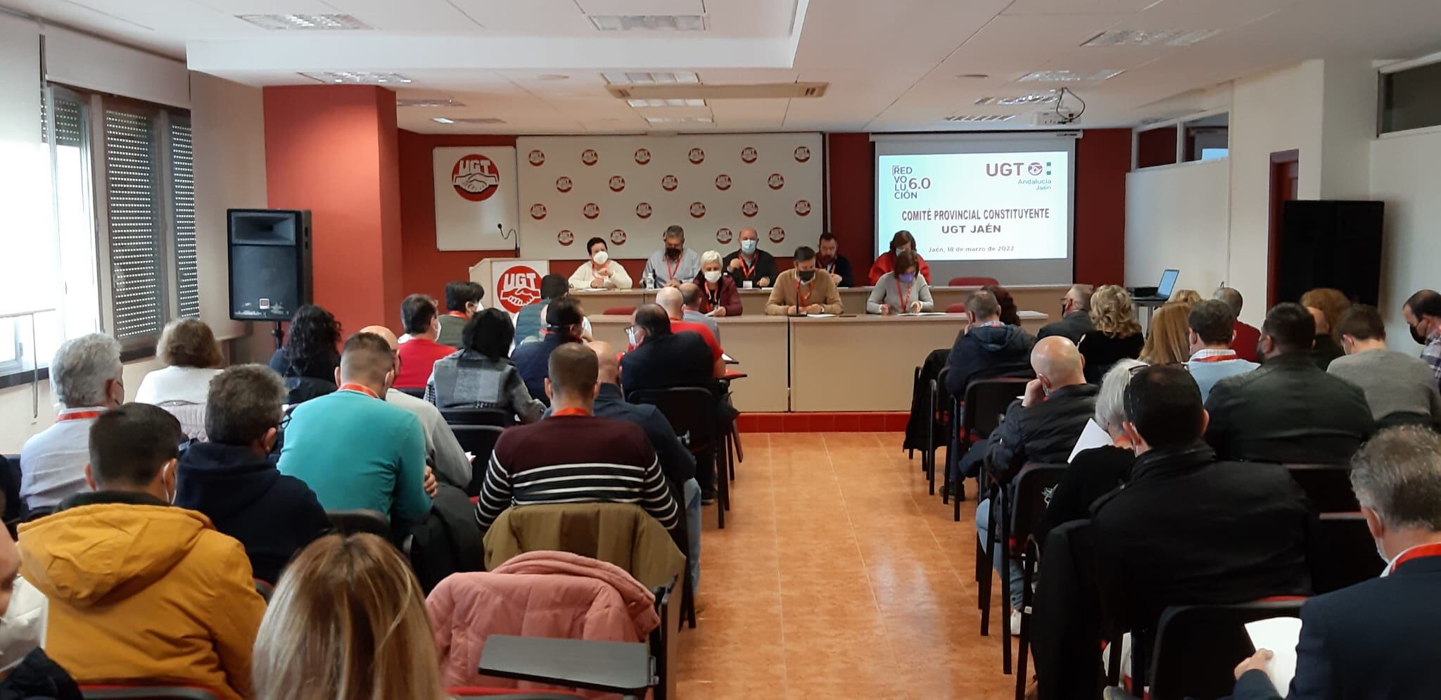 UGT durante el comité constituyente celebrado en su sede provincial de Jaén