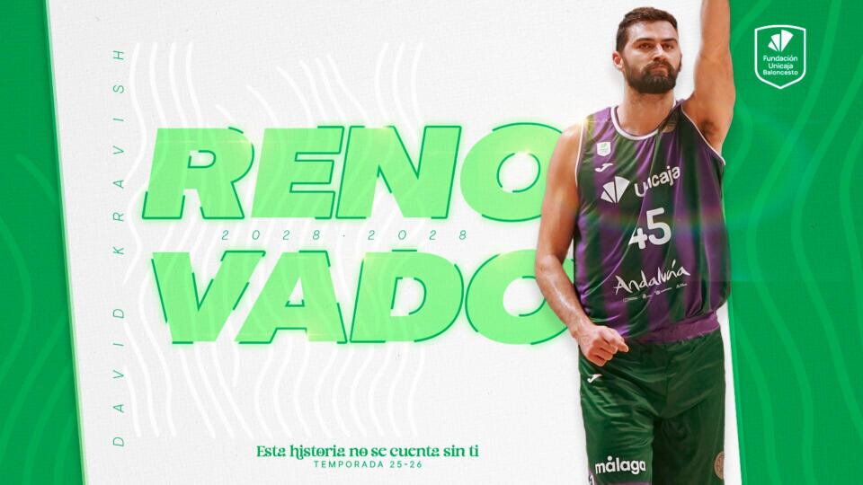David Kravish, renovado con el Unicaja Málaga