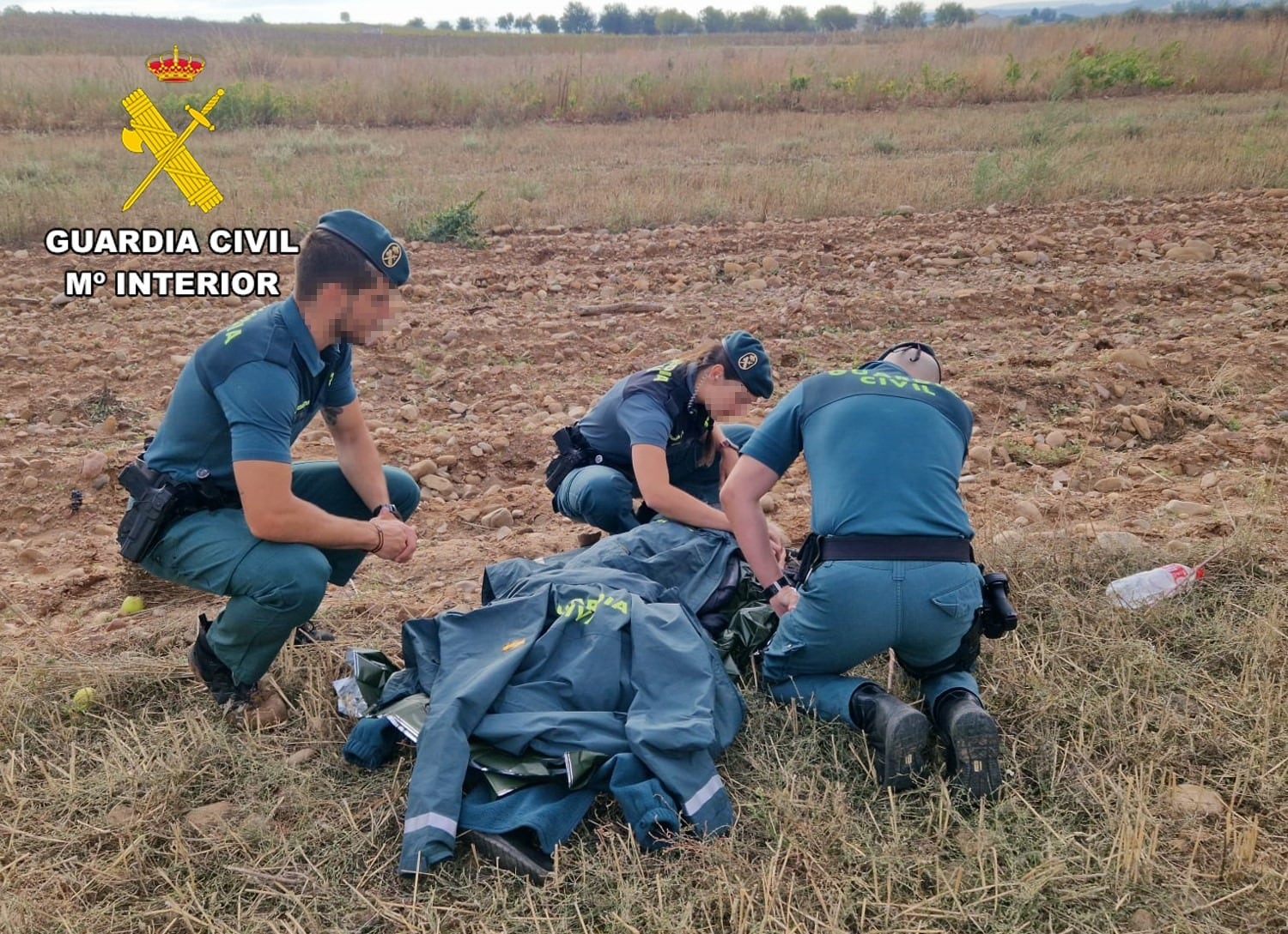 La anciana fue localizada en una tierra de labor cerca de Villalmanzo (Burgos)